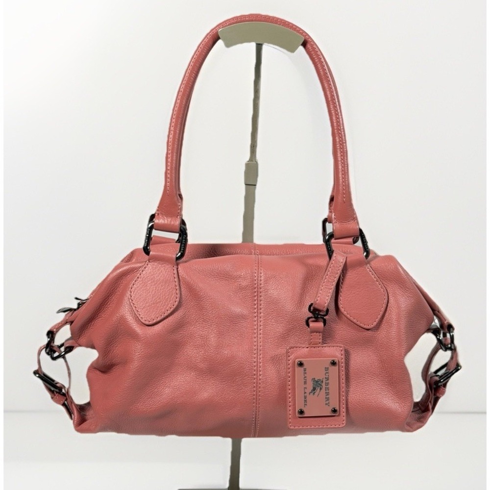Burberry Blue Label Pink Leather Bag Vintage Fashion Bag 0029 - Picture 1 of 14